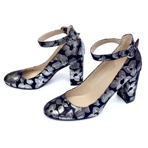 Mary Jane heels black and silver